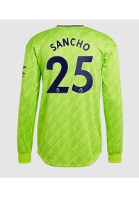 Manchester United Jadon Sancho #25 Voetbaltruitje 3e tenue 2022-23 Lange Mouw